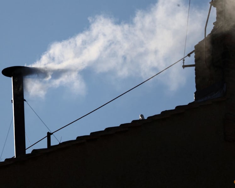White smoke signals a new pope has been chosen at the Vatican