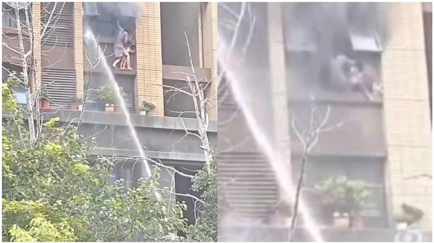 江苏住宅火灾酿母女坠楼 消防回应救援质疑