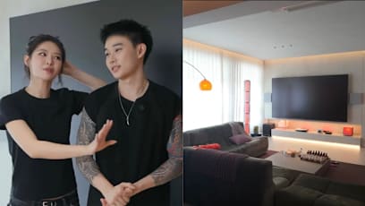 Influencer Couple Turned Their 5-Room HDB Into A 1-Bedroom Home With A 100-Inch TV