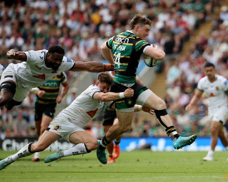 Hendy double helps Northampton beat Exeter in Prem final