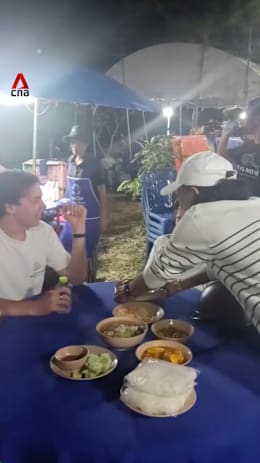 Tourists in Thailand mistake funeral feast for food court