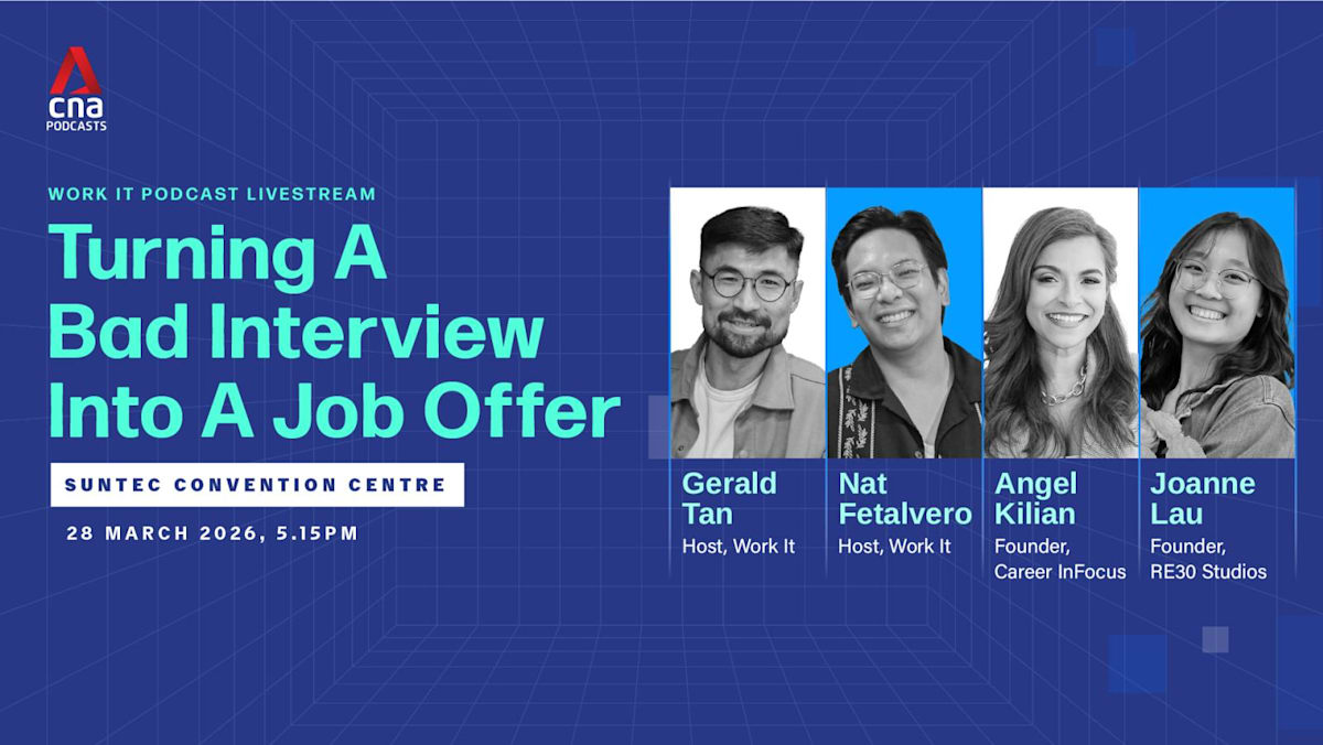 How to recover from a bad job interview: CNA’s Work It Podcast goes live at Career Forward on Mar 28