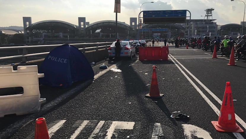One killed, two injured in accident at Tuas Checkpoint