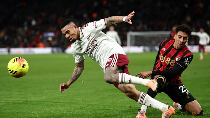 Rice double at Bournemouth puts Arsenal six points clear