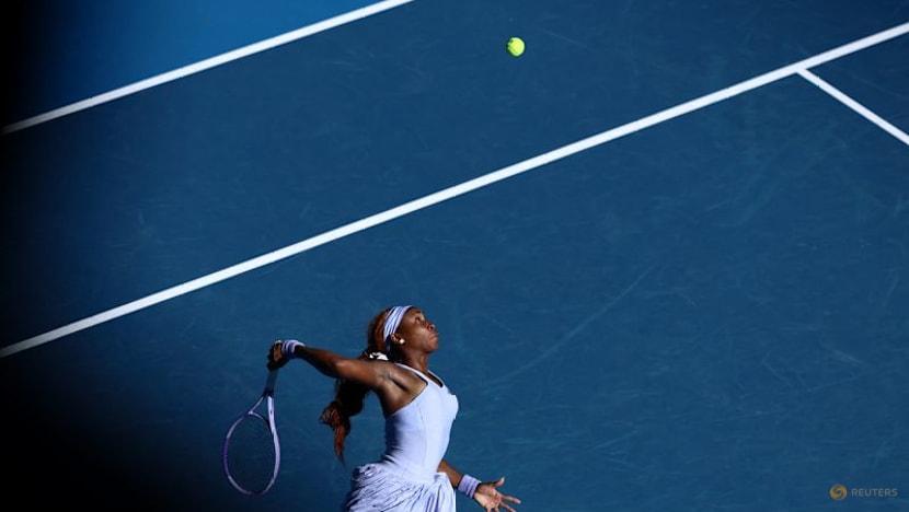 Gauff marches on as dad keeps distance at Australian Open