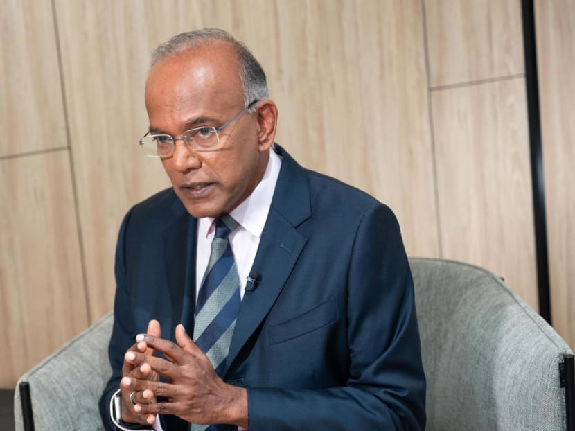 Law and Home Affairs Minister K Shanmugam speaking to the media on Jan 22, 2024. Law and Home Affairs Minister K Shanmugam speaking to the media on Jan 22, 2024.