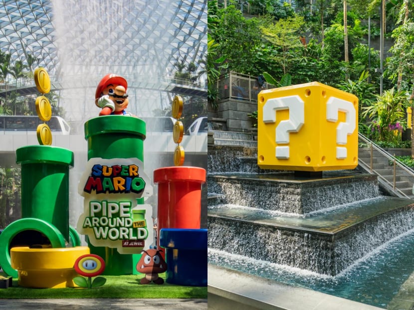 Check out Jewel Changi Airport's Super Mario-themed installations and merchandise for the holiday season