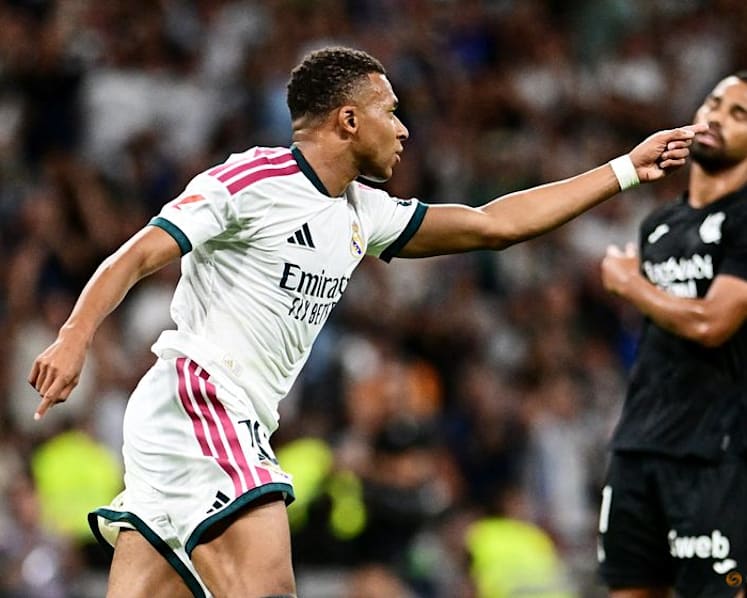Mbappe hat-trick powers Real Madrid past Real Sociedad on Mourinho's Bernabeu return