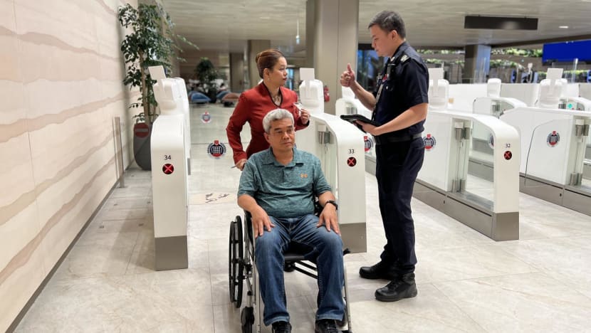 Automated immigration clearance lanes now open to wheelchair users, families at Changi Airport