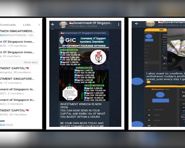 Police warn of scammers impersonating GIC representatives on Telegram with investment offers 