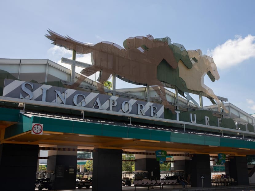 The entrance of the Singapore Turf Club seen on June 5, 2023. The entrance of the Singapore Turf Club seen on June 5, 2023.