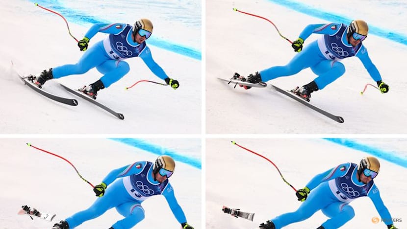 Alpine skiing-Ski binding failure derails Italian veteran Paris' bid for second medal