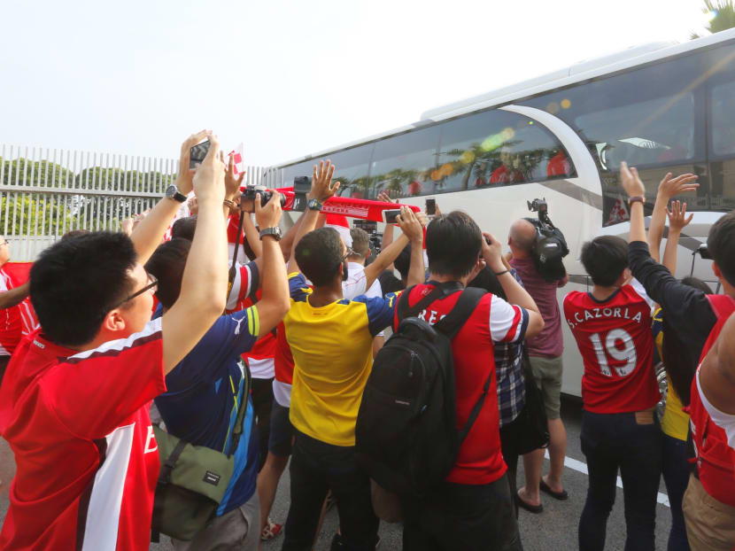 Arsenal, Everton land in S’pore