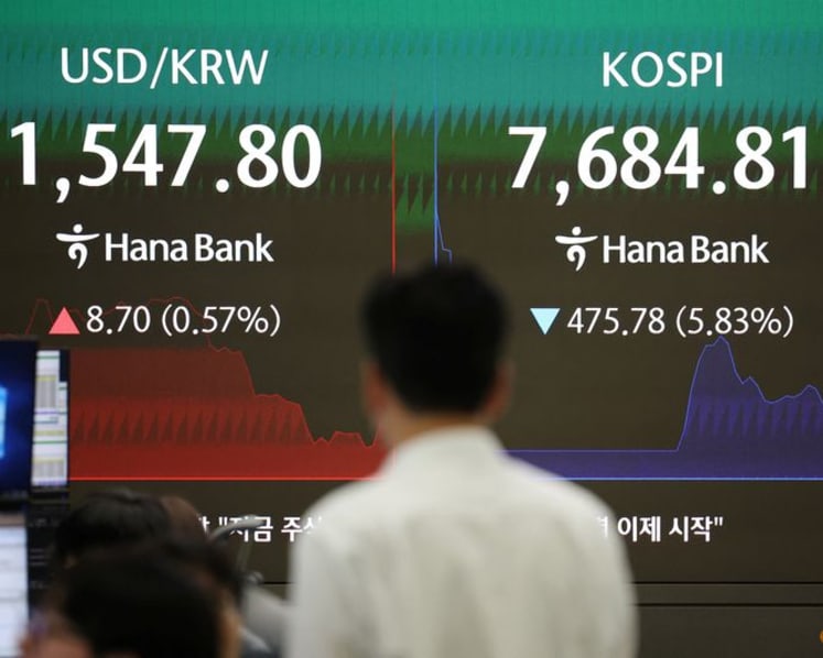 South Korea's KOSPI craters over 8% as Fed fears spark tech rout