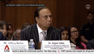 Anjani Sinha, Trump's pick for ambassador to Singapore, struggles with answers at Senate hearing