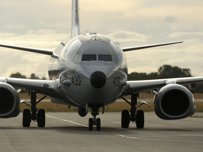 A U.S. Navy P8 Poseidon aircraft at Perth International Airport March 31, 2014. Reuters file photo