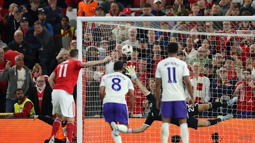 Wood penalty hands Forest win over Villa in Europa League semi first leg