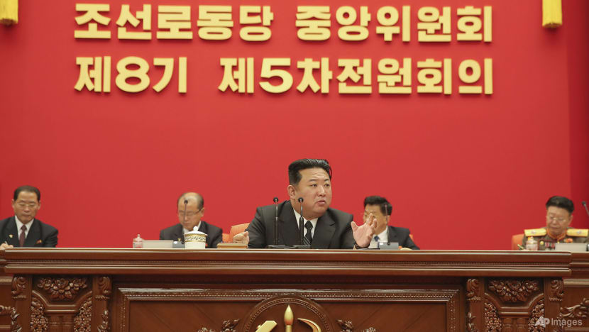 North Korean leader reaffirms arms buildup in party meeting