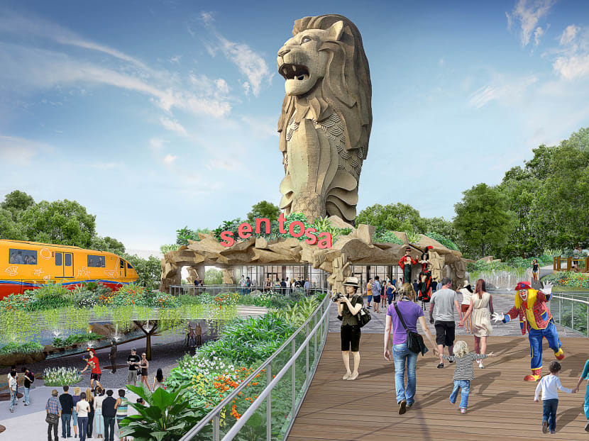 An artist impression of the Merlion Gateway Precinct on Sentosa. Photo: Sentosa Development Corporation An artist impression of the Merlion Gateway Precinct on Sentosa. Photo: Sentosa Development Corporation