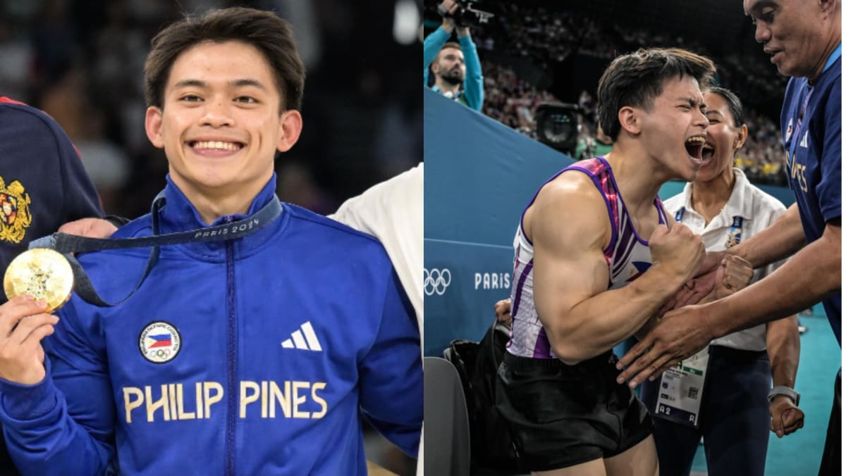 Filipino gymnast Carlos Yulo's 2 gold medals at Paris Olympics nets him  S$433,000, 3-bedroom condo, and colonoscopies for life - TODAY