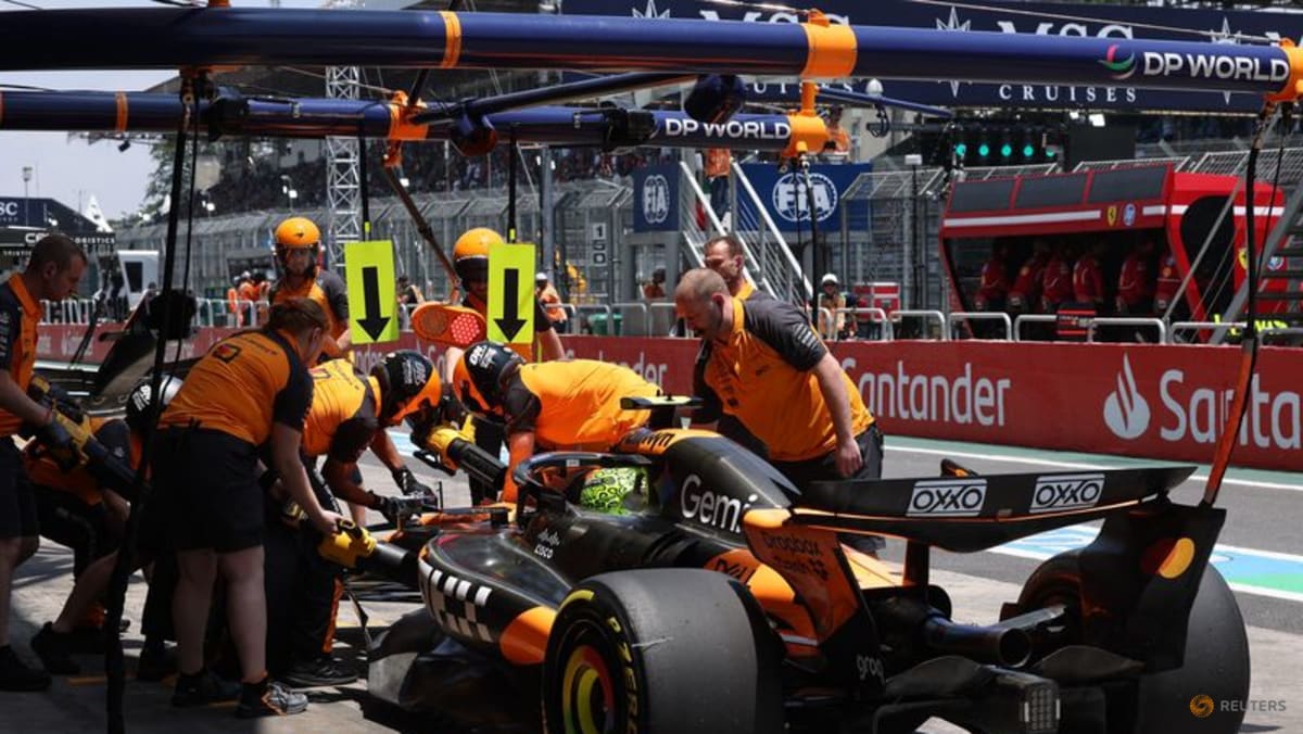 Norris leads Piastri in McLaren practice one-two in Brazil