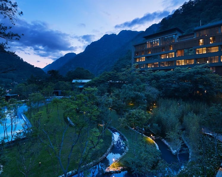 In the mountains of Taiwan, Hoshinoya Guguan offers a refined hot spring escape