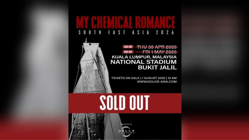 US$118 ticket resold at US$1,420: Malaysia eyes anti-scalping law after My Chemical Romance frenzy
