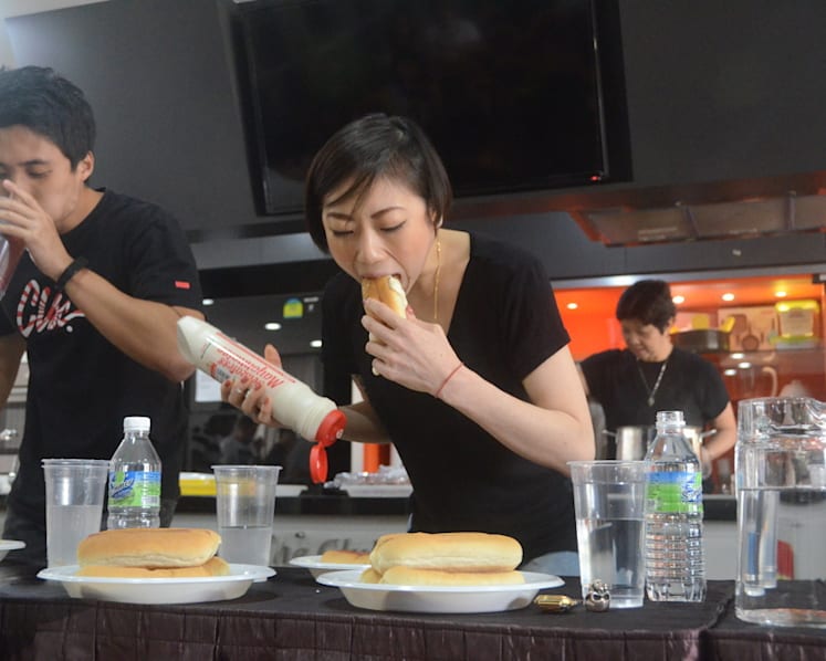 Local competitive eater Sarah Ow doesn’t like to waste food