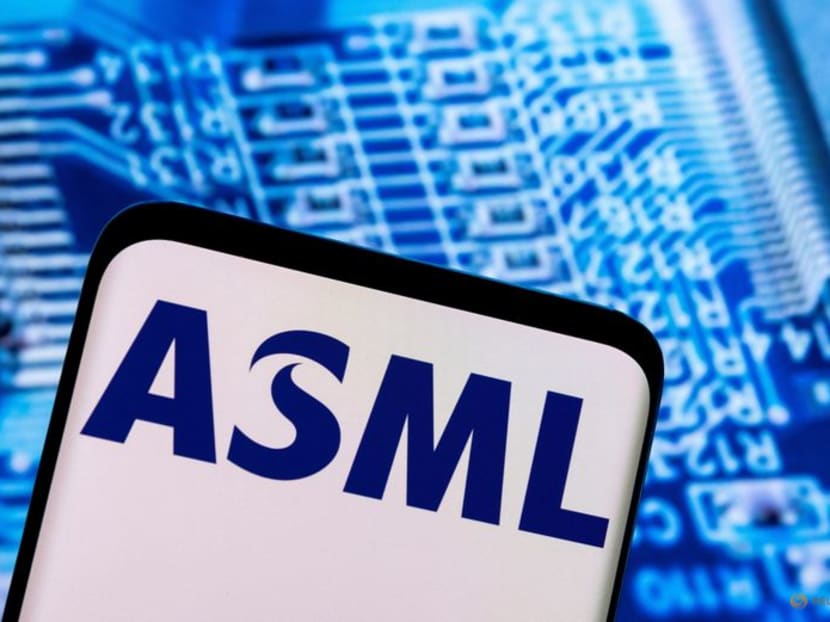 FILE PHOTO: ASML logo is seen in this illustration taken February 28, 2022. REUTERS/Dado Ruvic/Illustration/File Photo