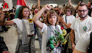 Swedish activist Greta Thunberg lands in Greece with expelled Global Sumud Flotilla campaigners | Video