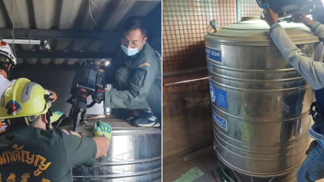 曼谷商业楼水箱藏女尸 相信死了至少一个月