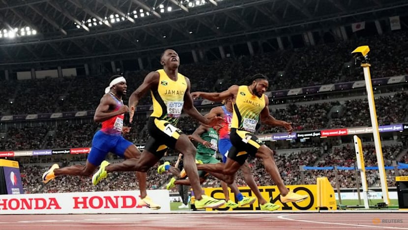 Seville delivers in style for world 100 metres gold
