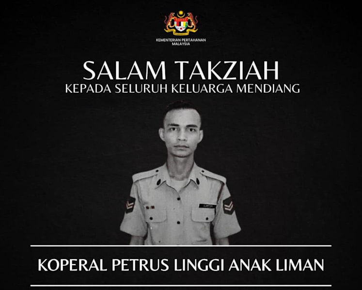 Malaysian soldier fatally shot by alleged poacher during training exercise in Sarawak described as independent, resilient