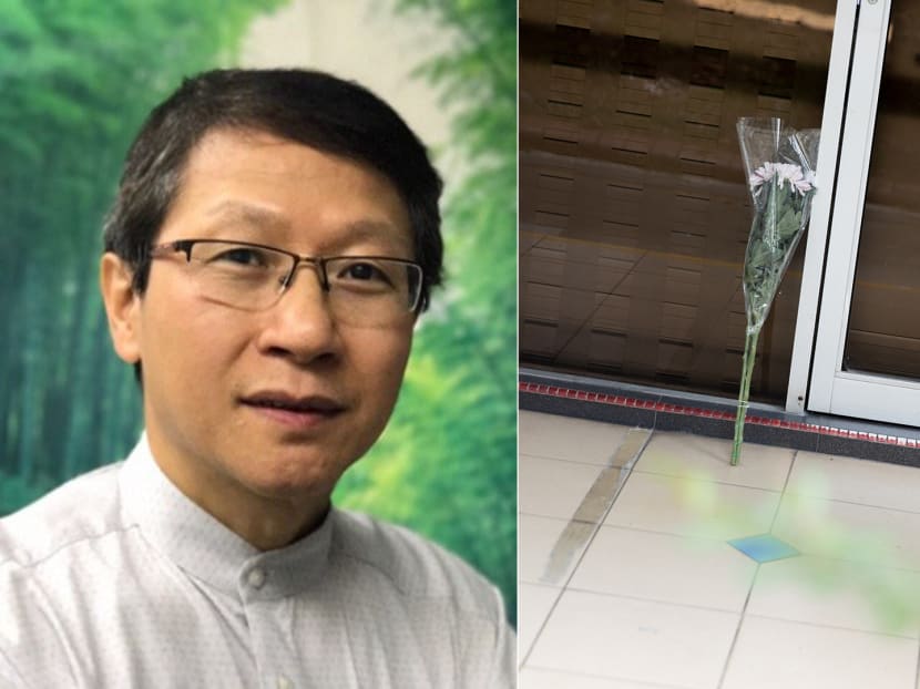 Flowers left at the door of Hosanna Medical Centre (right), which was owned and run by the late Dr Raymond Yuen (left). Flowers left at the door of Hosanna Medical Centre (right), which was owned and run by the late Dr Raymond Yuen (left).