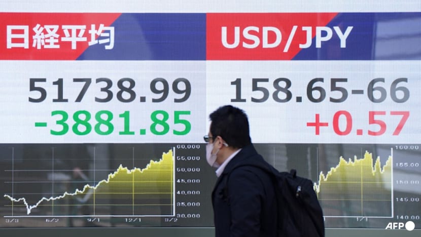 Asian equities plunge as oil soars 30% on Middle East crisis