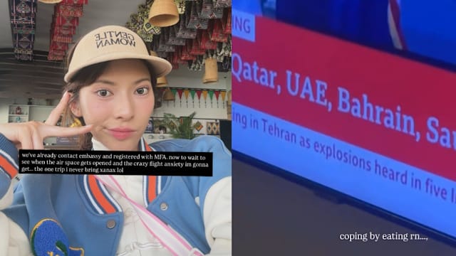 美以联手空袭伊朗，《才华》洪依嬣人在巴林“等待领空开放”