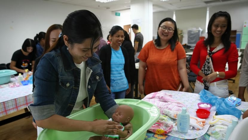 Domestic workers get help to care for infants better