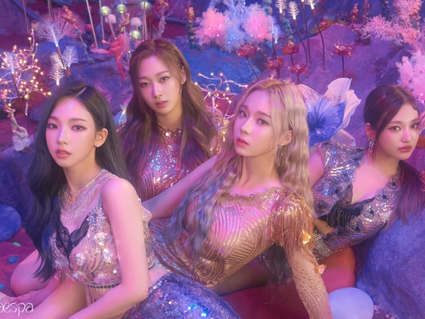 New girl group Aespa will be accompanied by computer-generated imagery versions of each woman.