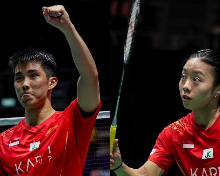 Crowd favourites Loh Kean Yew, Yeo Jia Min overcome tough opponents to progress at Singapore Open