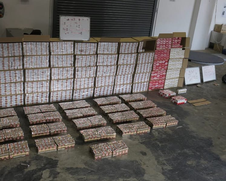 More than 1,200 cartons, 2,200 packets of duty-unpaid cigarettes seized; man arrested 