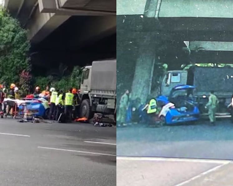 Taxi driver taken to hospital after accident involving SAF vehicle along Pioneer Road North
