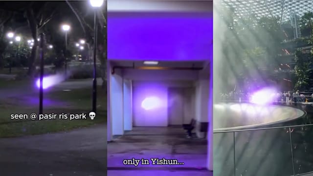 “紫色光球”现踪本地多处 商家揭为行销宣传