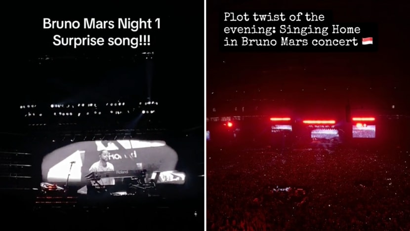 #trending: Bruno Mars fans belt out National Day song Home at Singapore concert