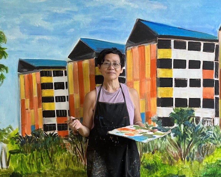 How muralist Belinda Low, 65, is preserving Singapore’s past: Kampung life, old playgrounds, min jiang kueh sellers