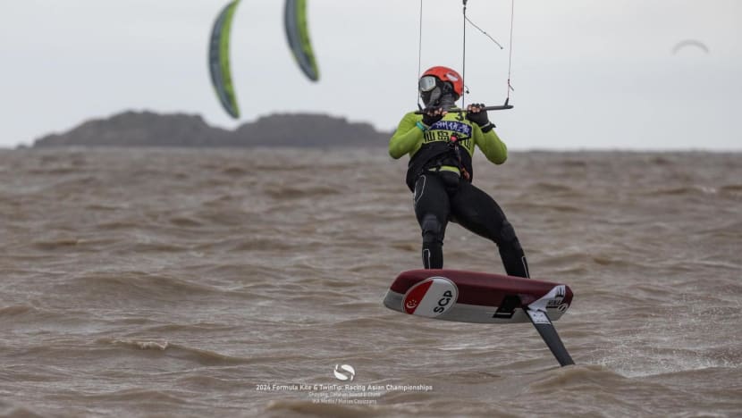 Singapore's Max Maeder wins Asian kitefoiling title in China Singapore's Max Maeder wins Asian kitefoiling title in China