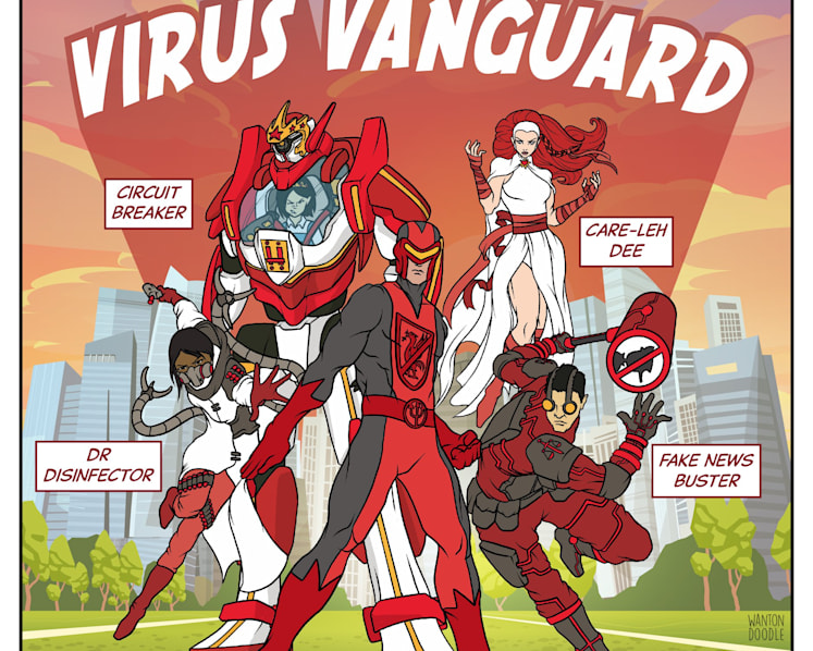 'Superheroes' join Singapore's COVID-19 fight