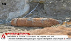 WWII bomb found at Changi Airport Terminal 5 construction site to be detonated on-site 