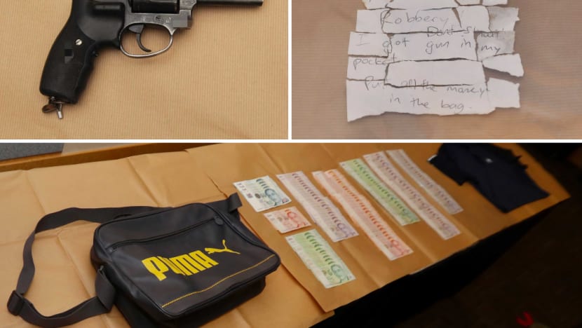 Aetos officer arrested for suspected armed robbery with a gun, stole S$24,000 from store in Jurong