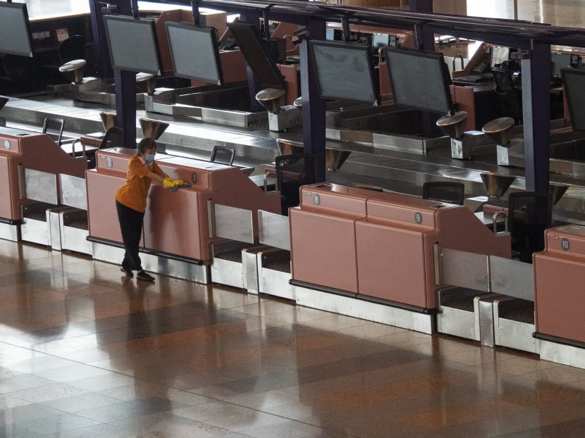 As of the end of January 2021, the total passenger traffic in Changi Airport was only around 2 per cent of pre-pandemic levels. As of the end of January 2021, the total passenger traffic in Changi Airport was only around 2 per cent of pre-pandemic levels.