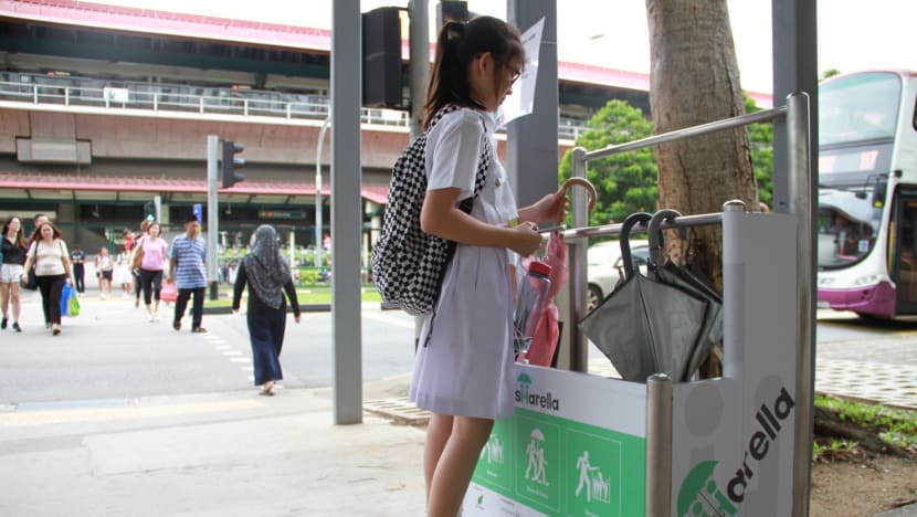 Umbrella-sharing project in Sembawang brightens up rainy days